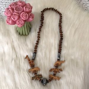❤️Animals of the Wild ~ Wood Necklace!